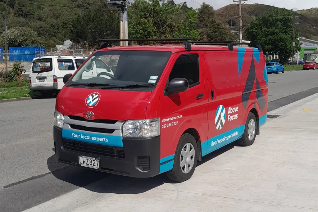 Above Focus Red Van