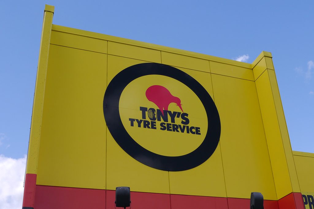Tony's Tyres Window & ACM Signage