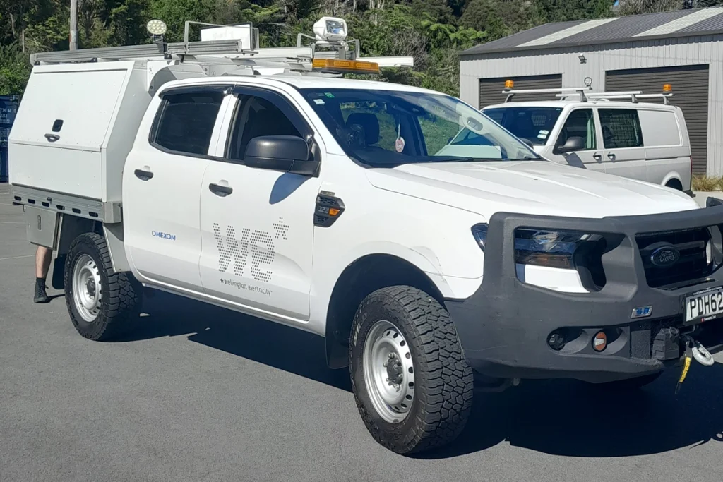 Omexom Wellington Electricity Fleet Signage