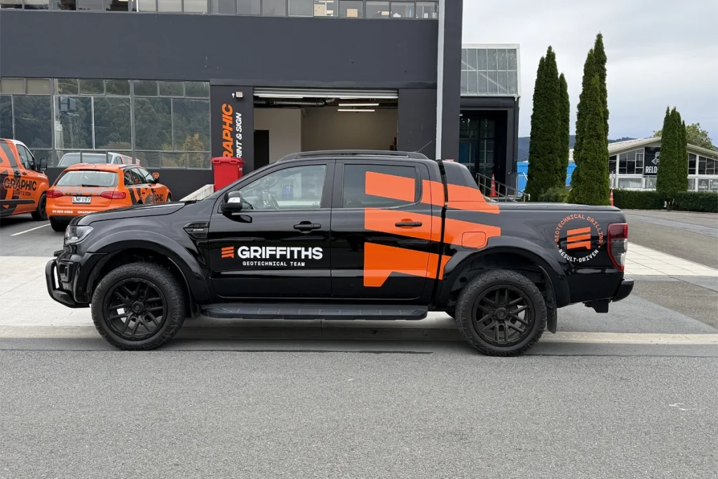 Griffiths Drilling Black Ranger Signage