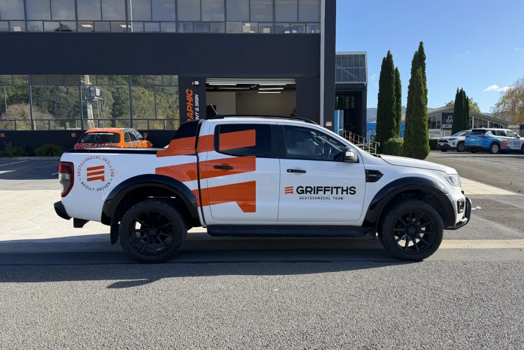 Griffiths Drilling White Ranger Signage