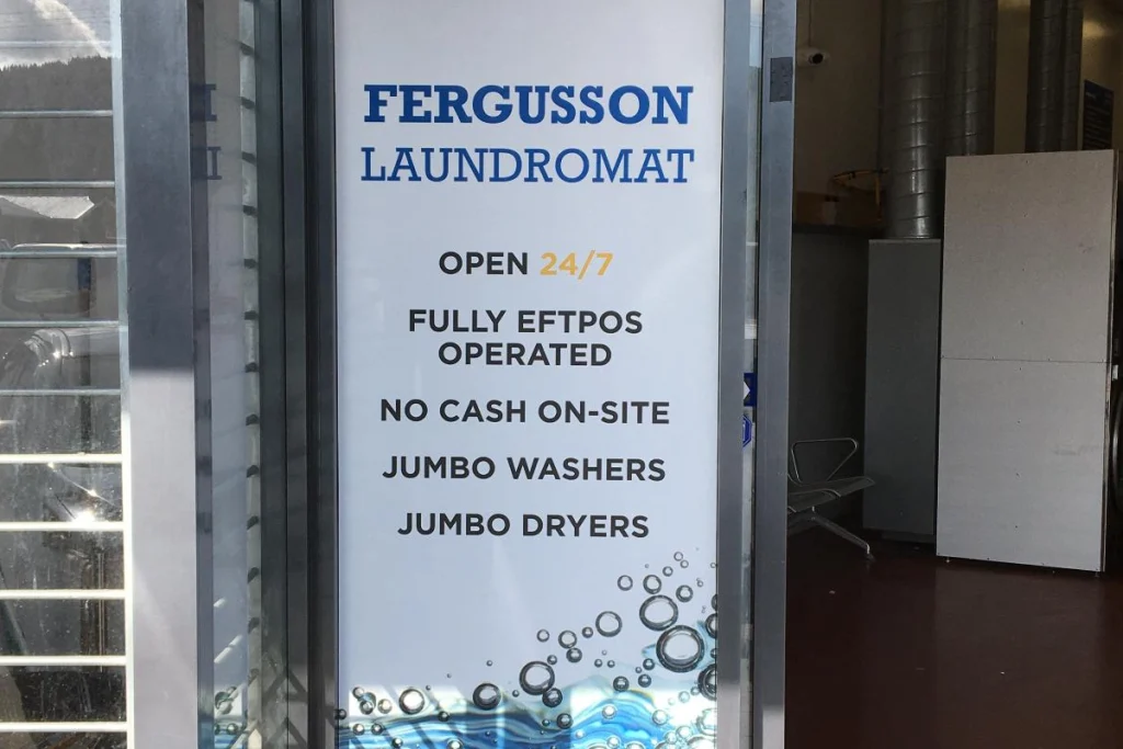 Fergusson Laundromat Signage