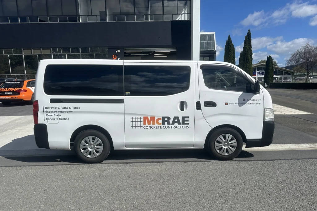 McRae Concrete Contractors Van Signage
