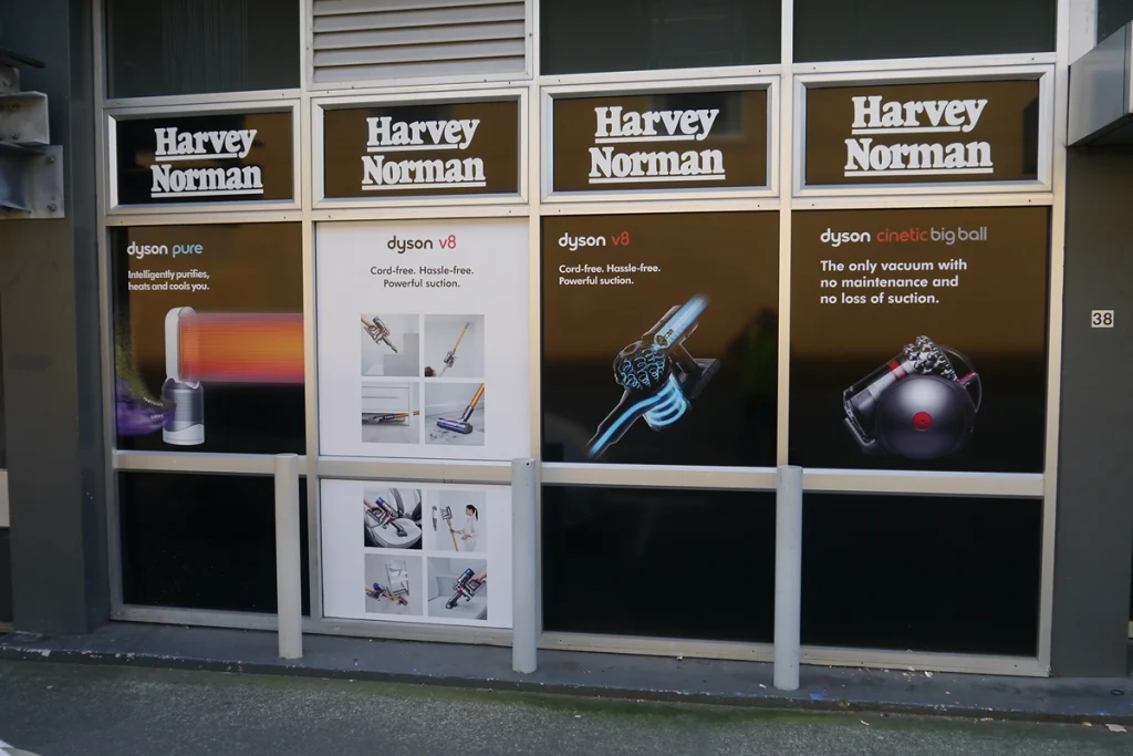 Harvey Norman Window Signage