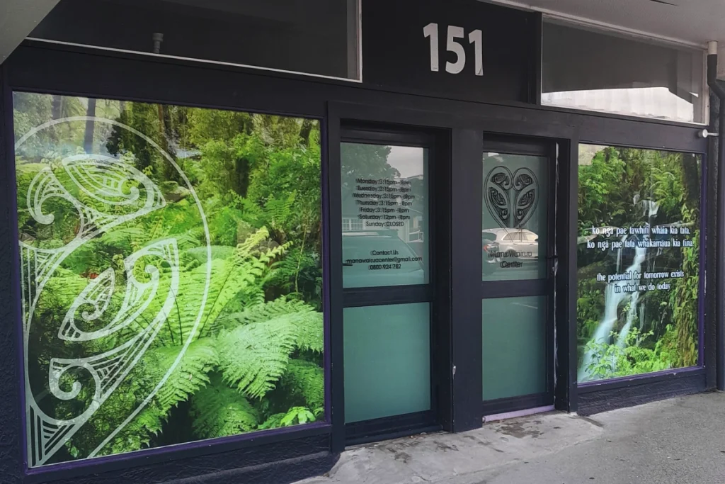 Mana Wairua Window Signage